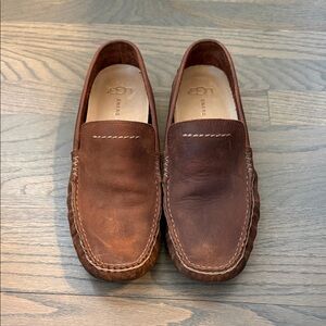 Ugg Men's Rich Brown Leather Slip-Ons